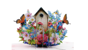 Garden BirdHouse Pop UP CARD