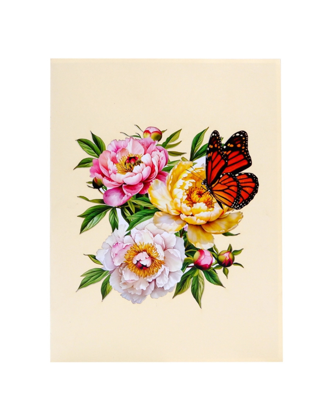 Monarch on Roses Pop Up Card - Image 2