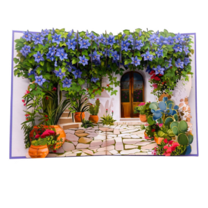 Clematis Doorway Pop Up Card