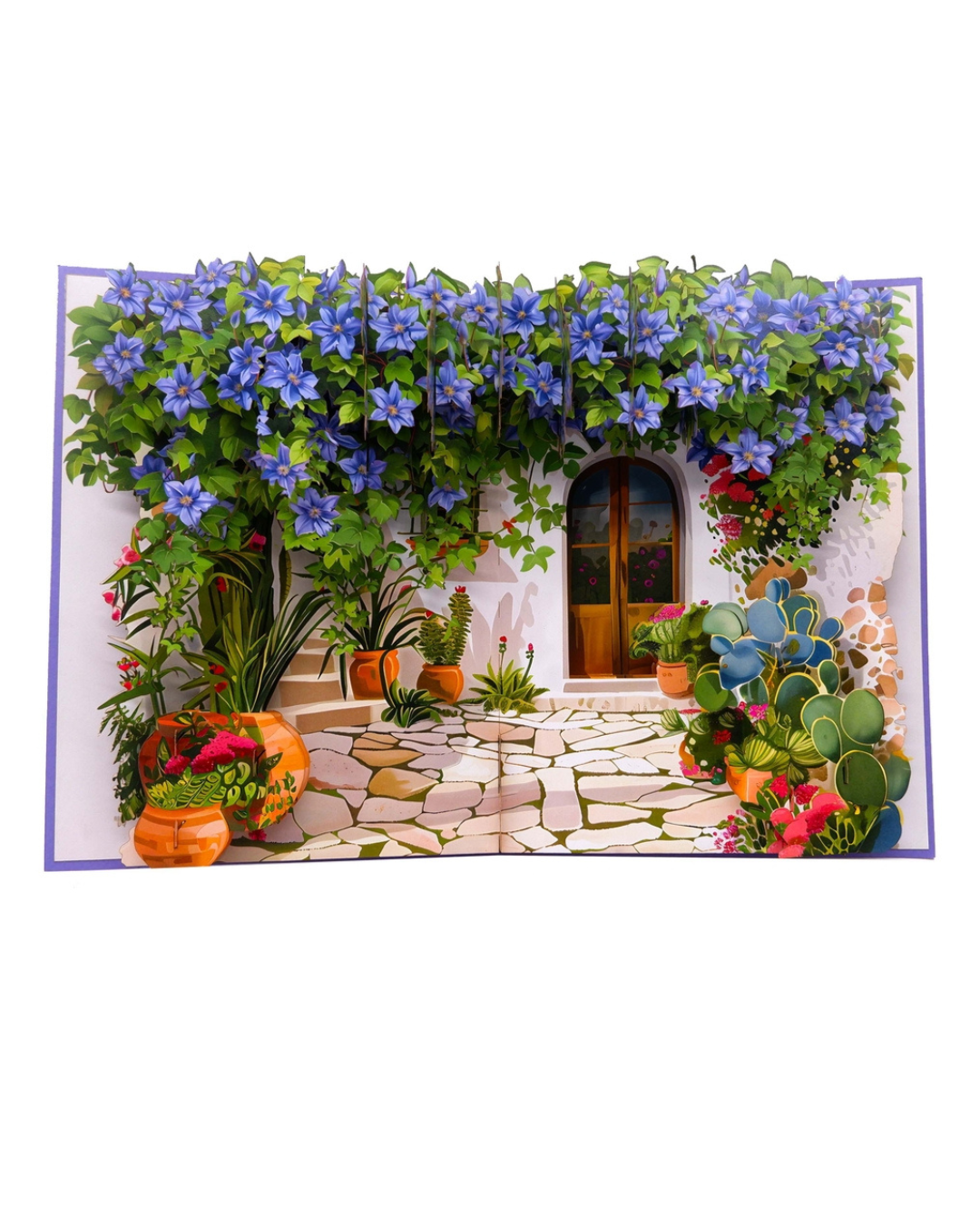 Clematis Doorway Pop Up Card