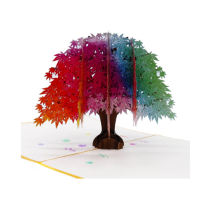Rainbow Maple Tree Pop Up Card